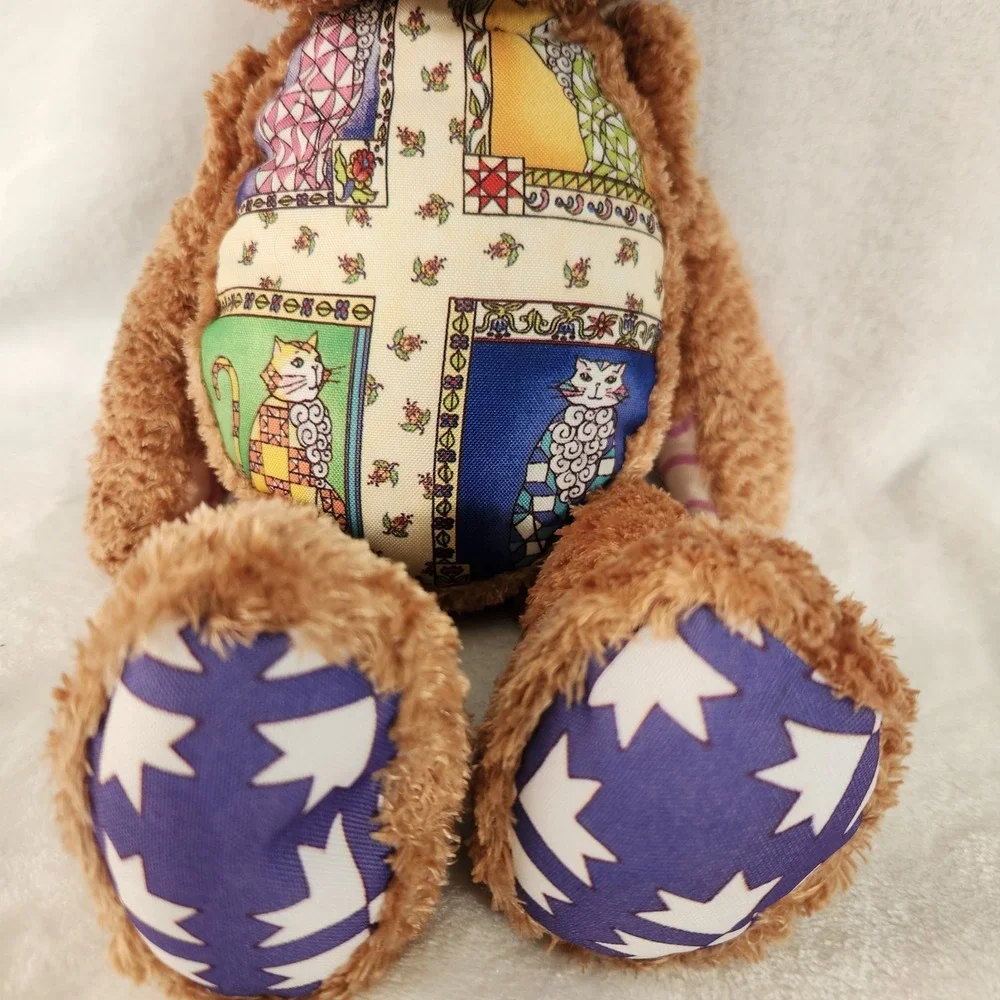 Jim Shore Boyds Bear WHISKERS Jointed Plush 2006 Cat Print‎ New NWT